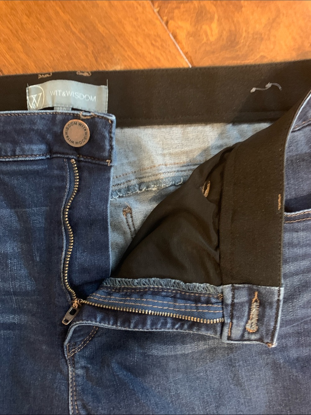Wit & Wisdom Dark Blue Bootcut Jeans - Picture 3 of 11